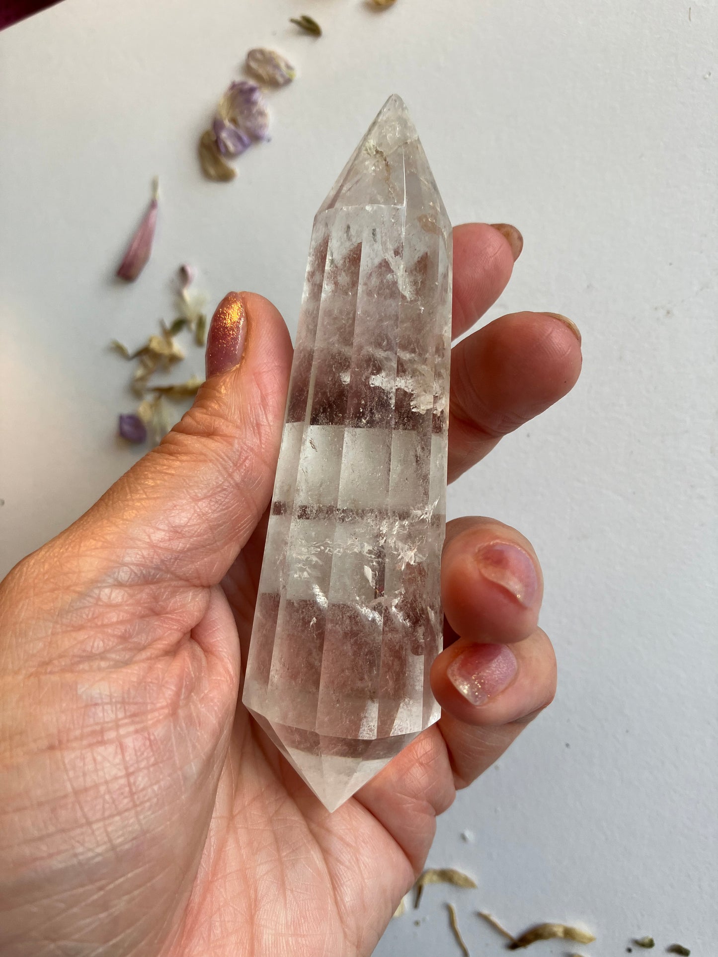 Clear Quartz Vogel Point - CHIPPED POINT