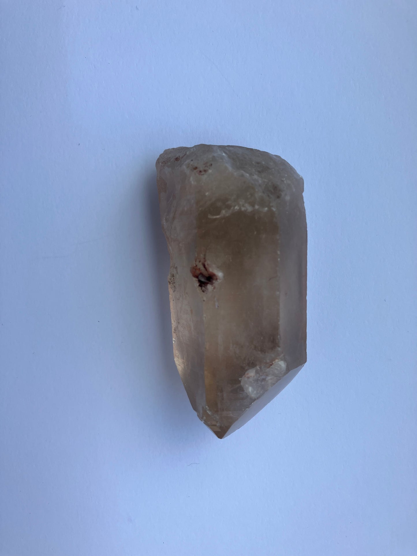 Smoky Quartz point with rainbows 147g