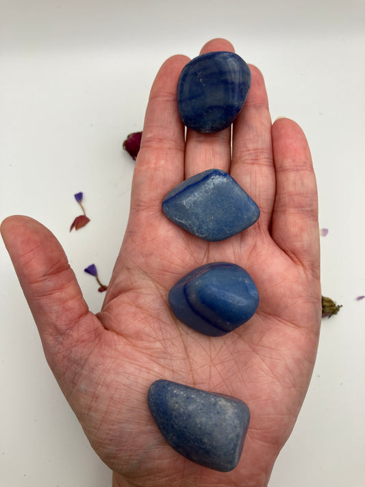 Medium Blue Quartz Tumblestones