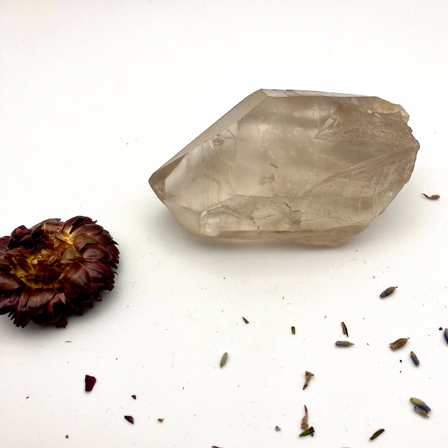 Light coloured Smoky Quartz point C - 153g