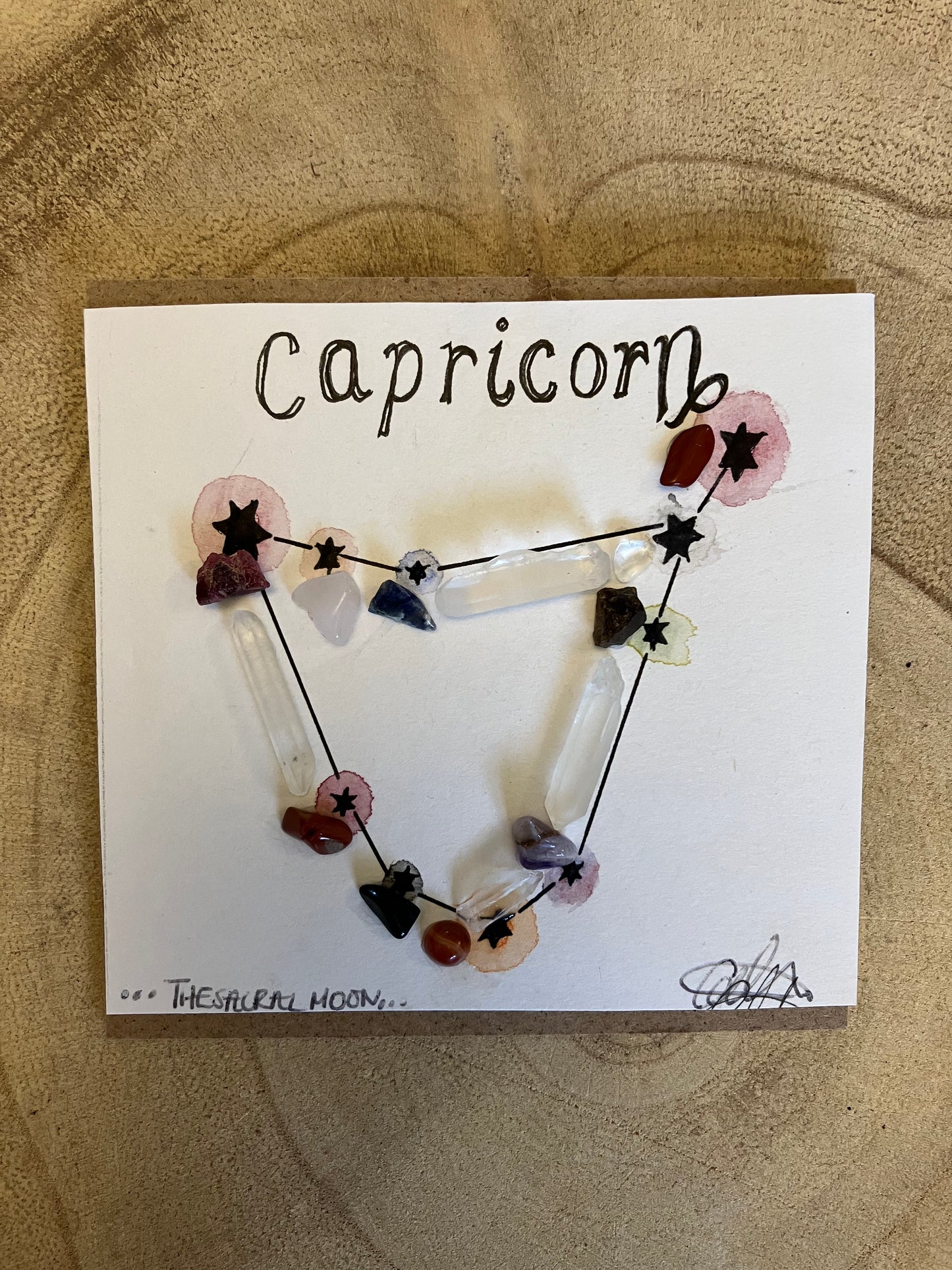 Mini Capricorn Constellation Crystal Grid