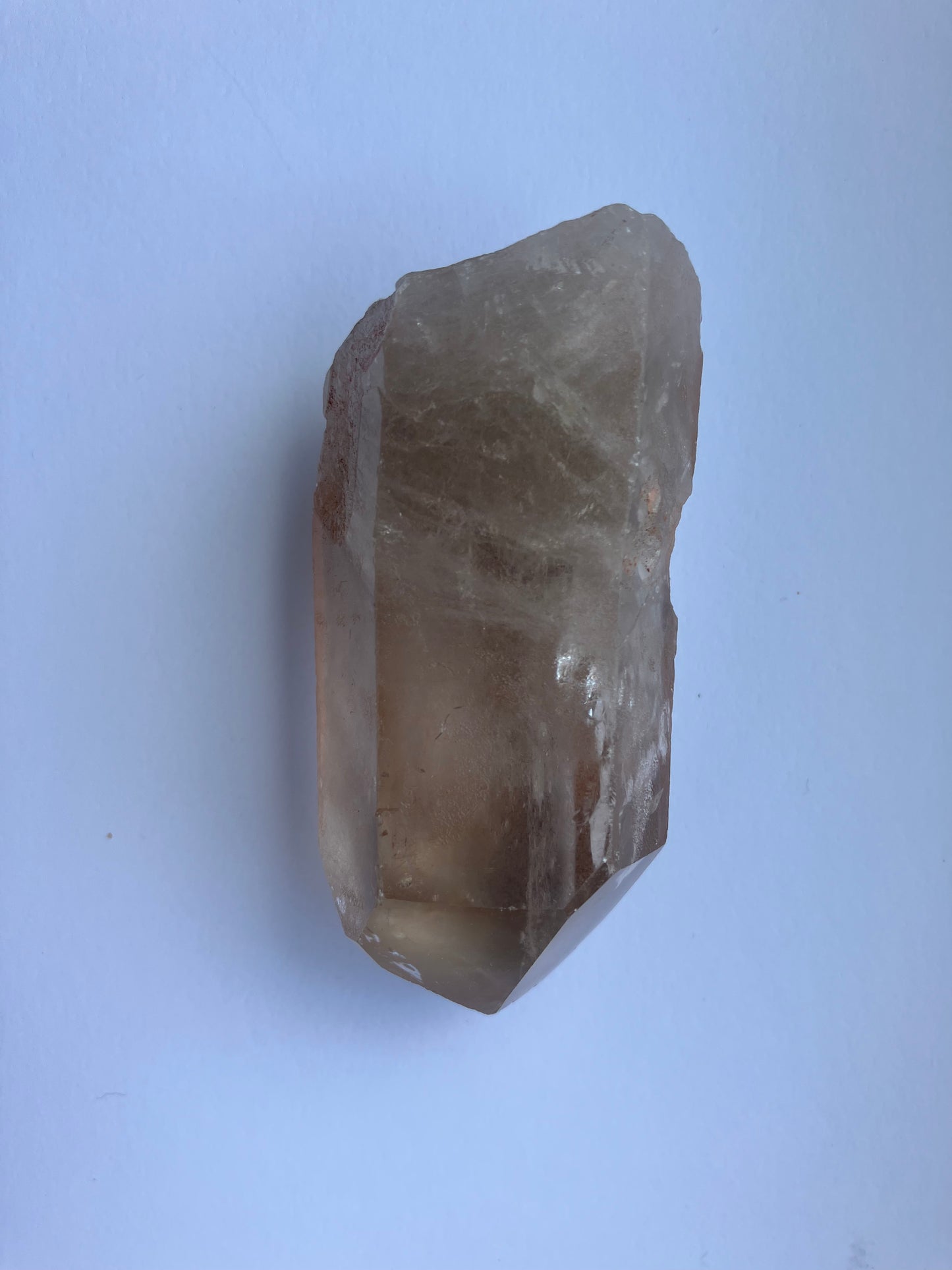 Smoky Quartz point with rainbows 147g