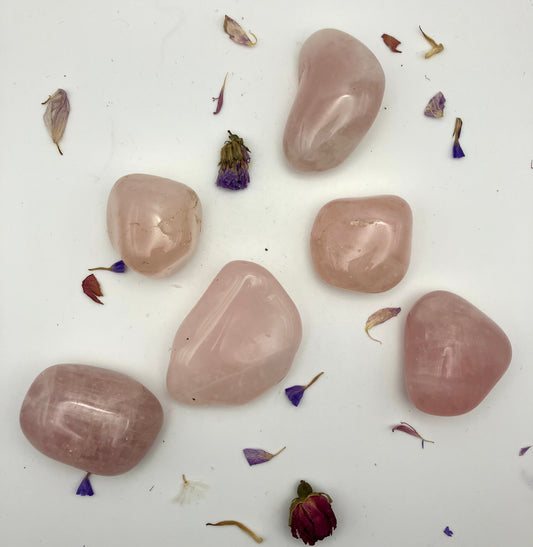 AA Large Rose Quartz tumble stones