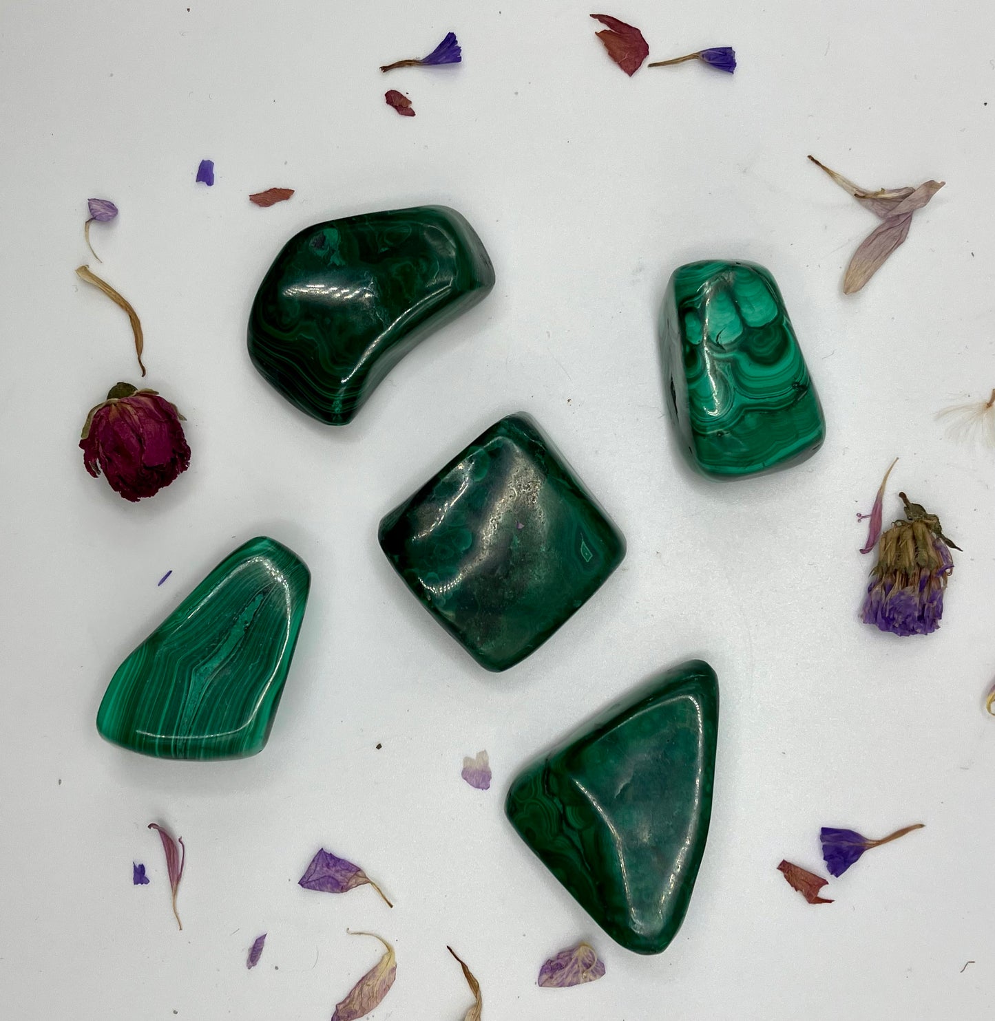 Large Malachite Tumblestones