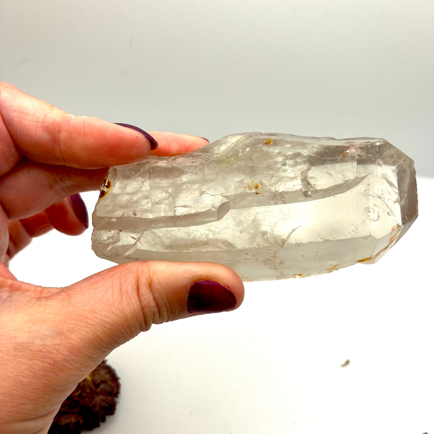 Light coloured Smoky Quartz point B - 154g