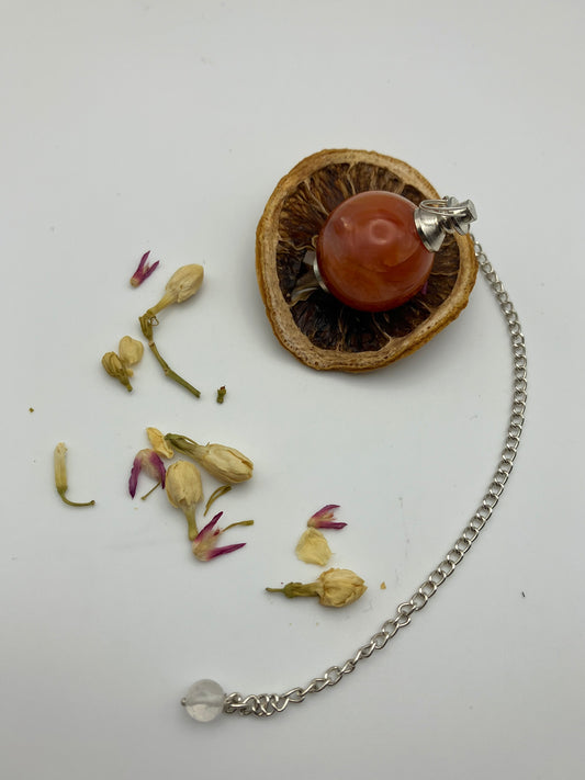 Spherical Carnelian Pendulum