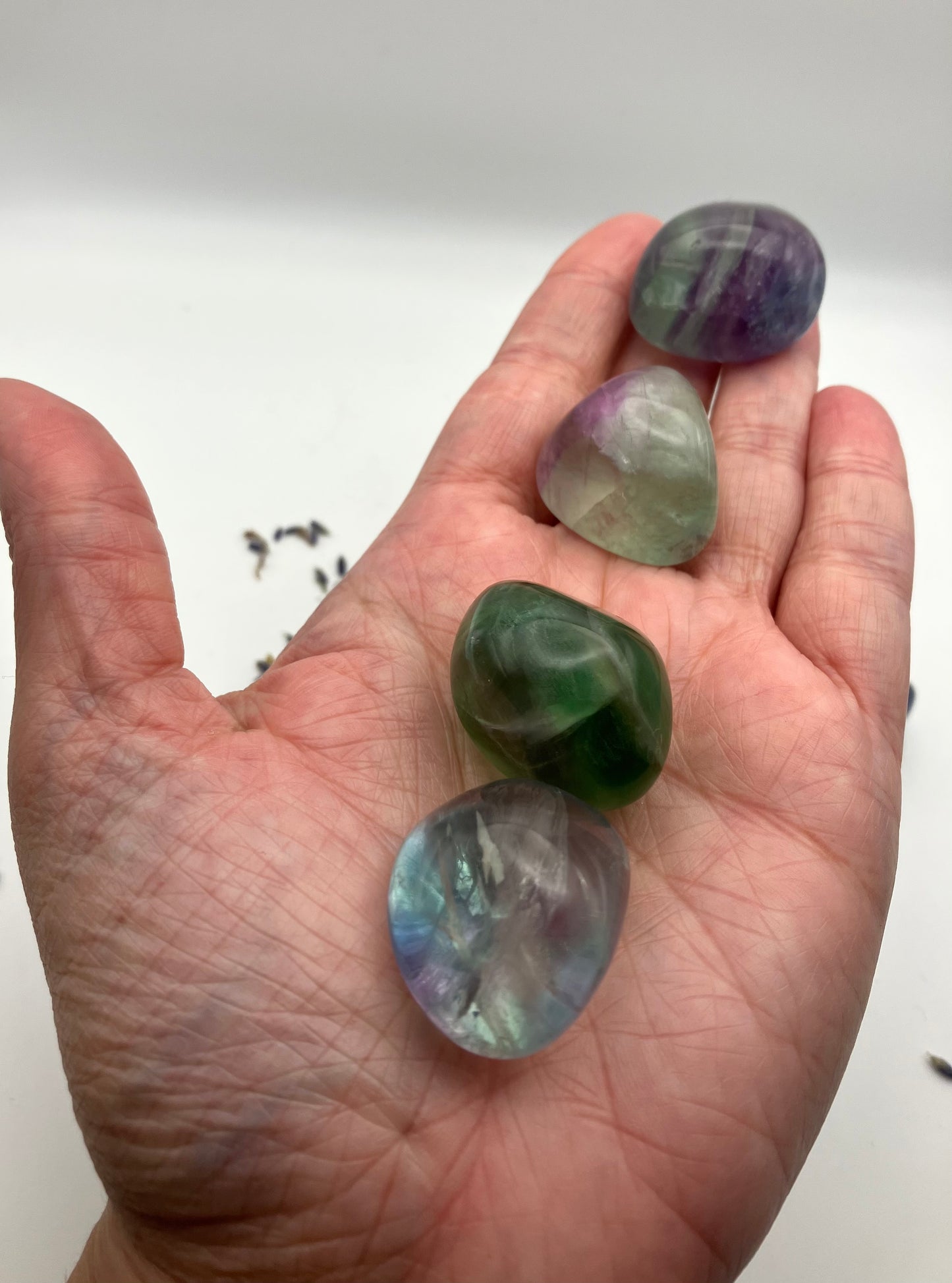 Fluorite tumblestones - 2 sizes