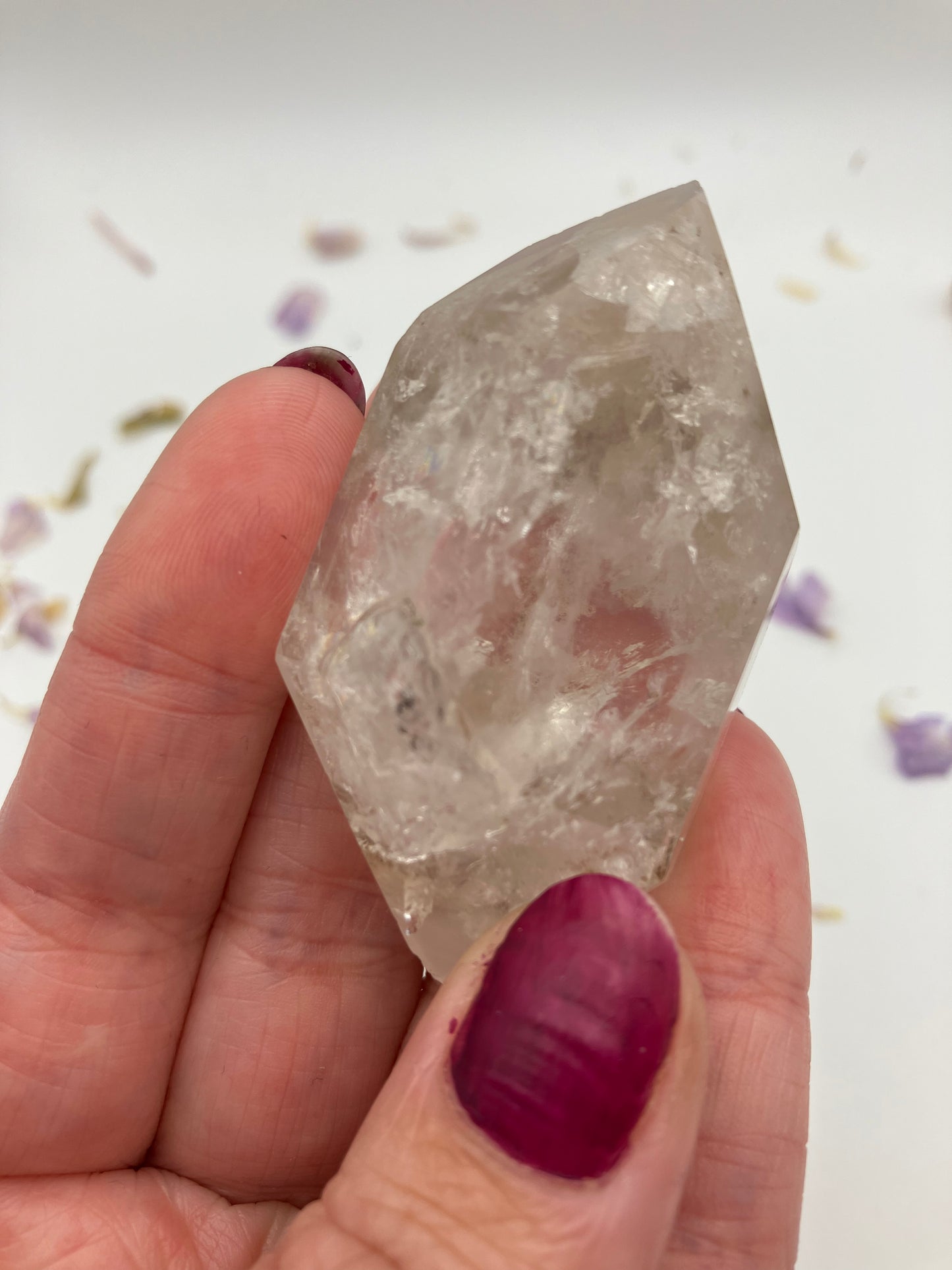 Polished Lithium Quartz DT point