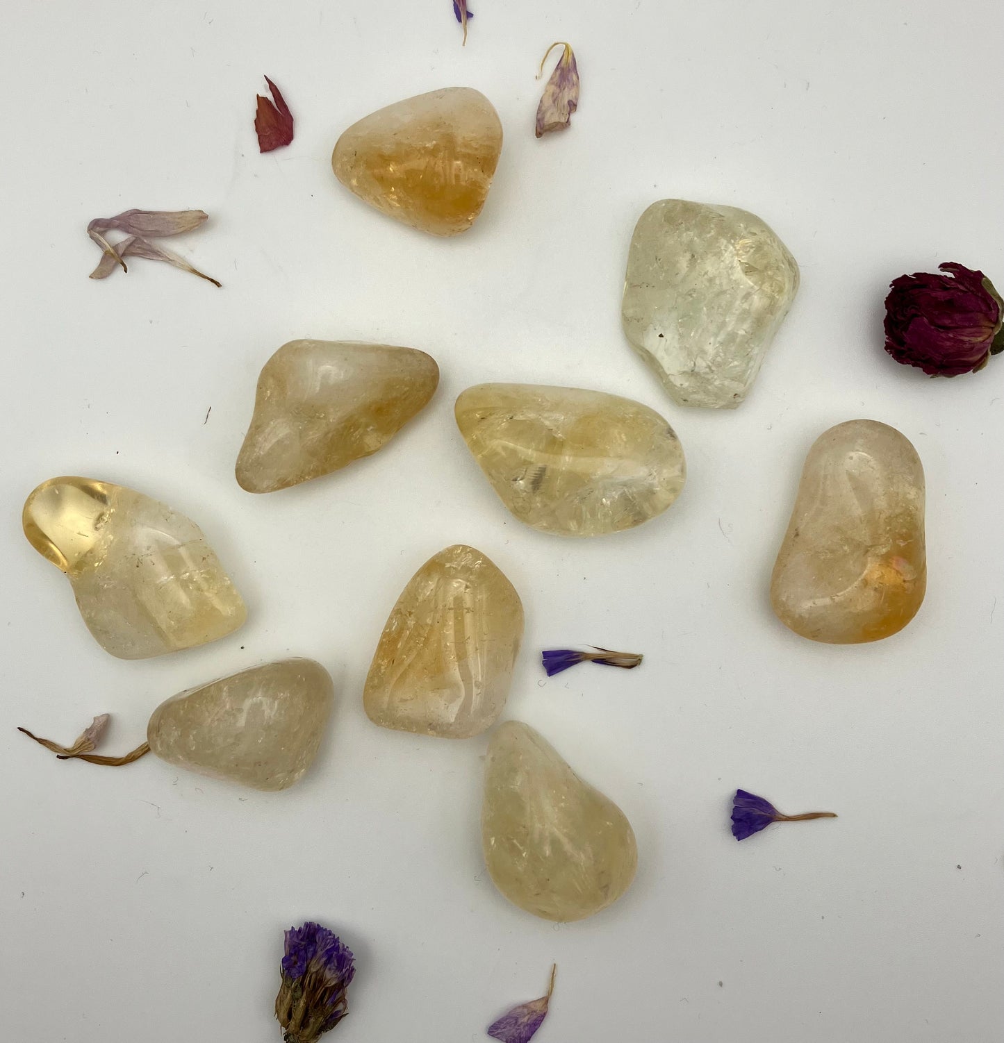 Citrine tumble stones / Abundance, motivation, manifestation, energy / Solar plexus chakra / crystal healing/ 3 sizes