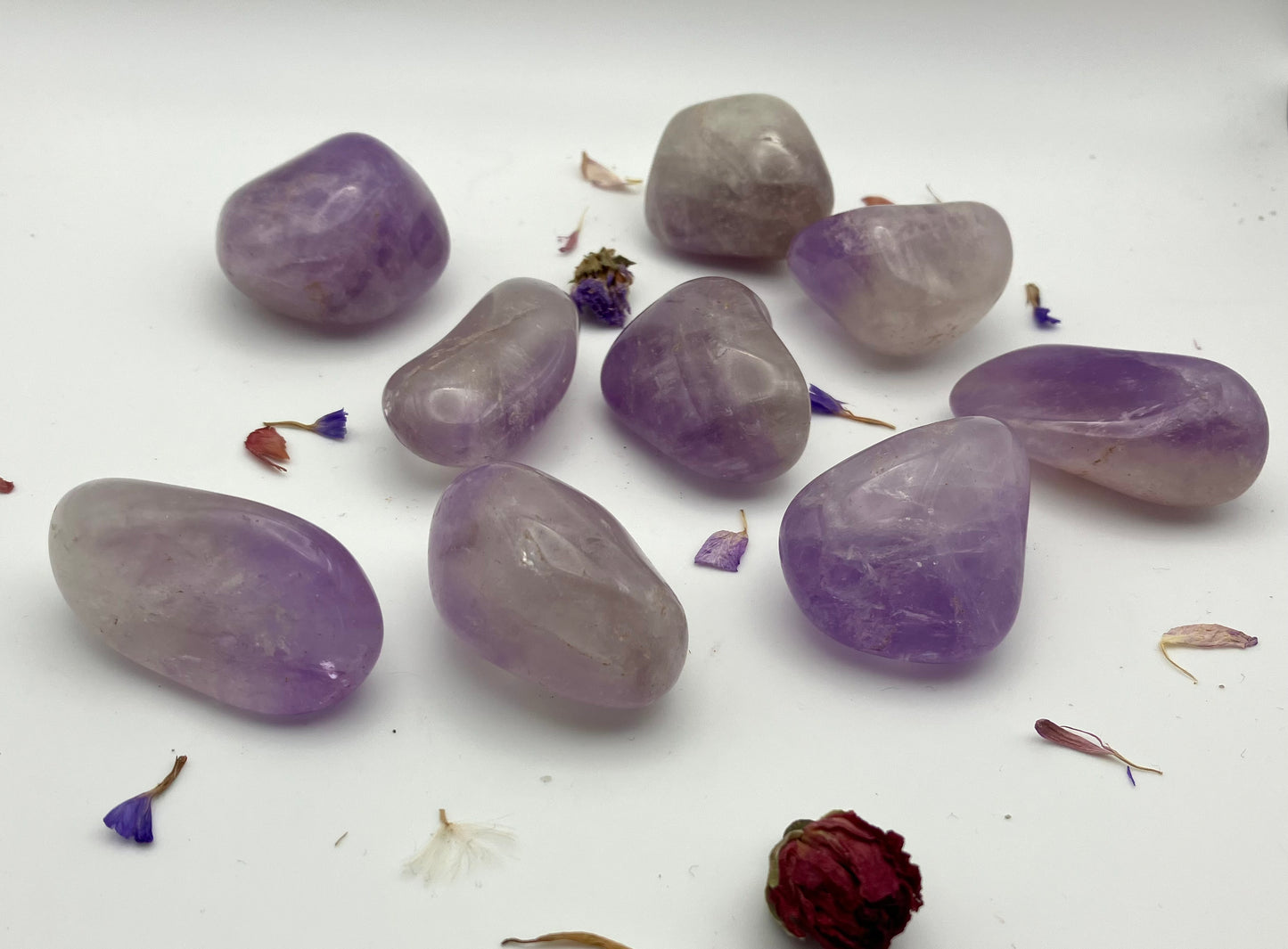 Large amethyst tumble stones